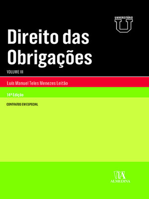 cover image of Direito das Obrigações Volume III--14ª Edição